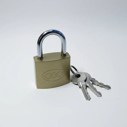 Candado 50mm Dorado Con 3 Llaves Seguridad Reforzado Puerta Dorado