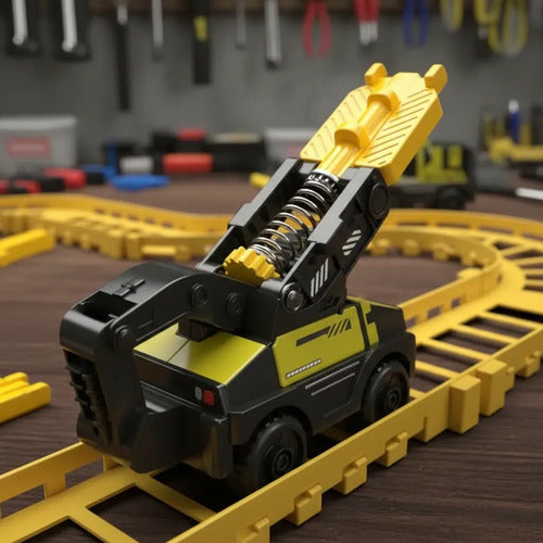 Pista Engineering Track 47pzas De Construccion Amarillo