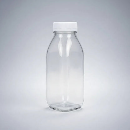 Pack 6 Frascos De Vidrio Para Jugos Con Tapa Plástica 1000ml Vidrio