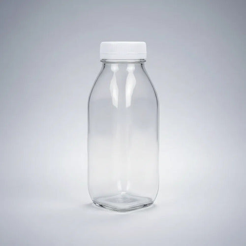 Pack 6 Frascos De Vidrio Para Jugos Con Tapa Plástica 1000ml Vidrio
