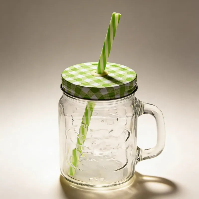 Pack 6 Vasos De Vidrio Letras Vidrio