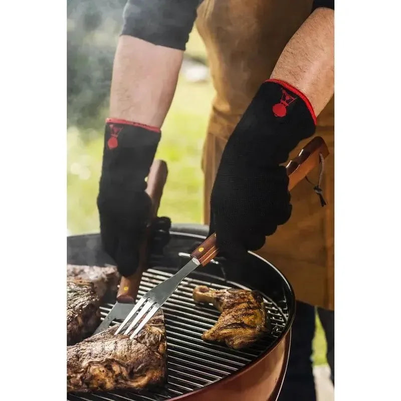 Kit De Herramientas Para Asado 4 Piezas Con Tabla