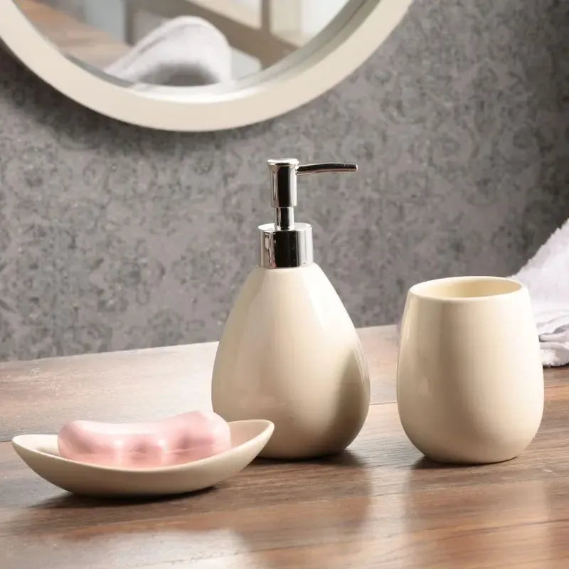 Kit De Accesorios Para Baño 3 Piezas Plateado