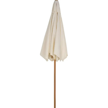 Quitasol Madera 2.5x2.25 Metros Blanco Marca Just Home Colle Blanco Liso - imagen 2