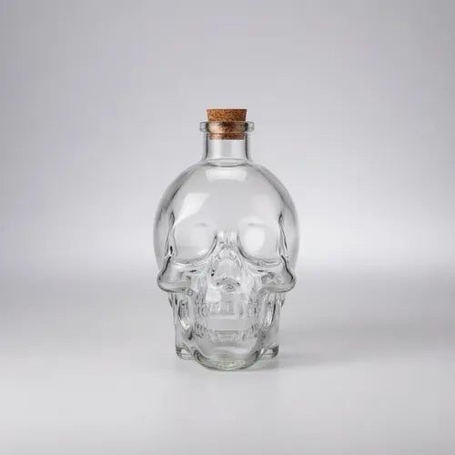Pack 12 Botellas 180ml Diseño Calavera Generico Vidrio