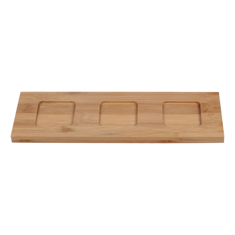 Set De Pocillos Más Tabla De Madera