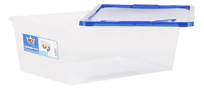 Caja Organizadora 10 Litros Con Tapa Apilable Plástica Multi Blanco