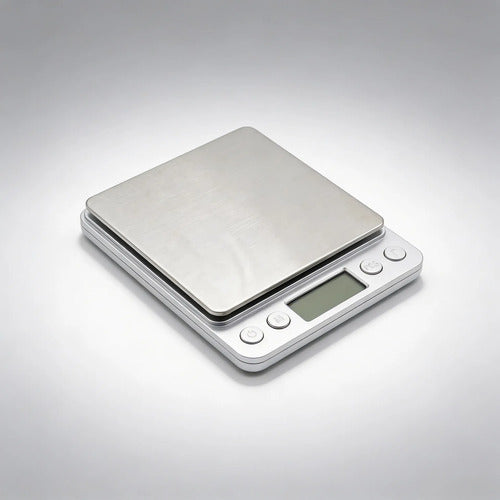 Balanza Digital Gramera 2 Kg Alta Precision Plata / Blanco 2 Kg