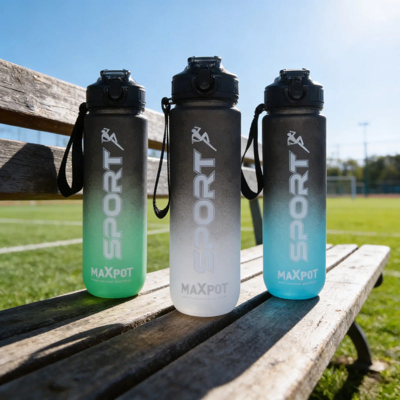 Botella De Agua Diseño Deportivo Colores Variados Varios