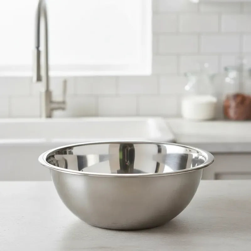 Bowl Acero Inoxidable Ensaladas Cocina Reposteria 55cm Plateado