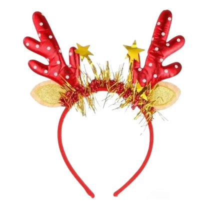 Cintillo Adornos Navideños De 23x11 Cm Rojo
