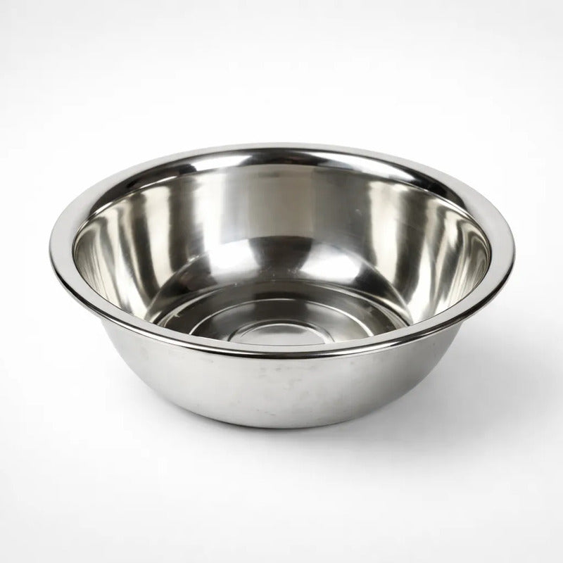 Bowl Acero Inoxidable Ensaladas Cocina Reposteria 55cm Plateado