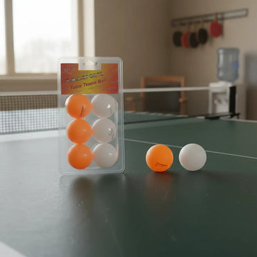Pack 12 Pelotas de Pin-pon Mesa Tenis Balls Blanco y Naranja - imagen 2
