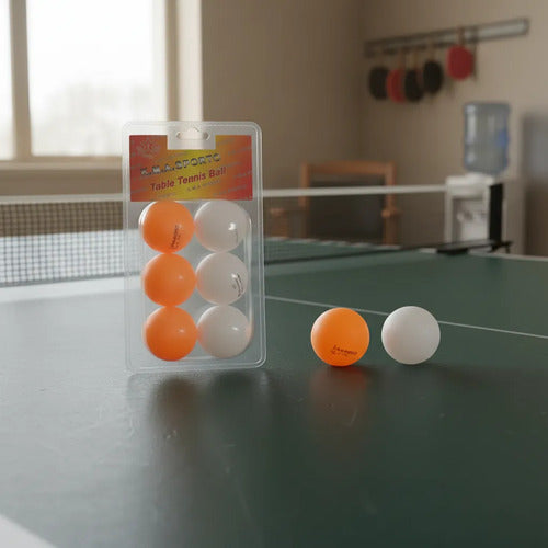 Pack 12 Pelotas De Pin-pon Mesa Tenis Balls Blanco Y Naranja