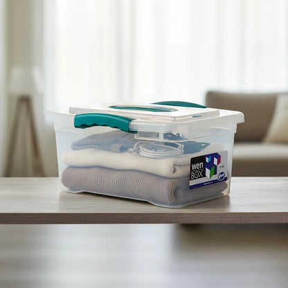 Caja Organizadora De 6 Litros Con Tapa Transparente