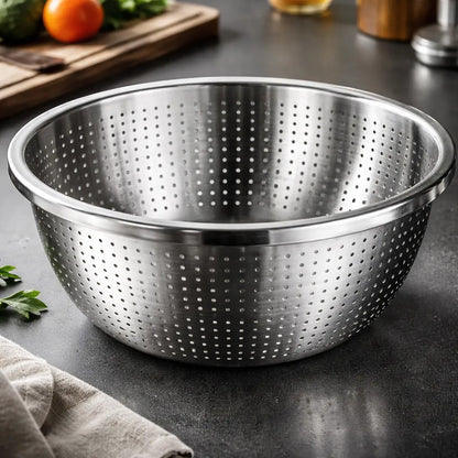 Colador Escurridor Acero Inoxidable 32cm Pasta Cocina Acero Inoxidable