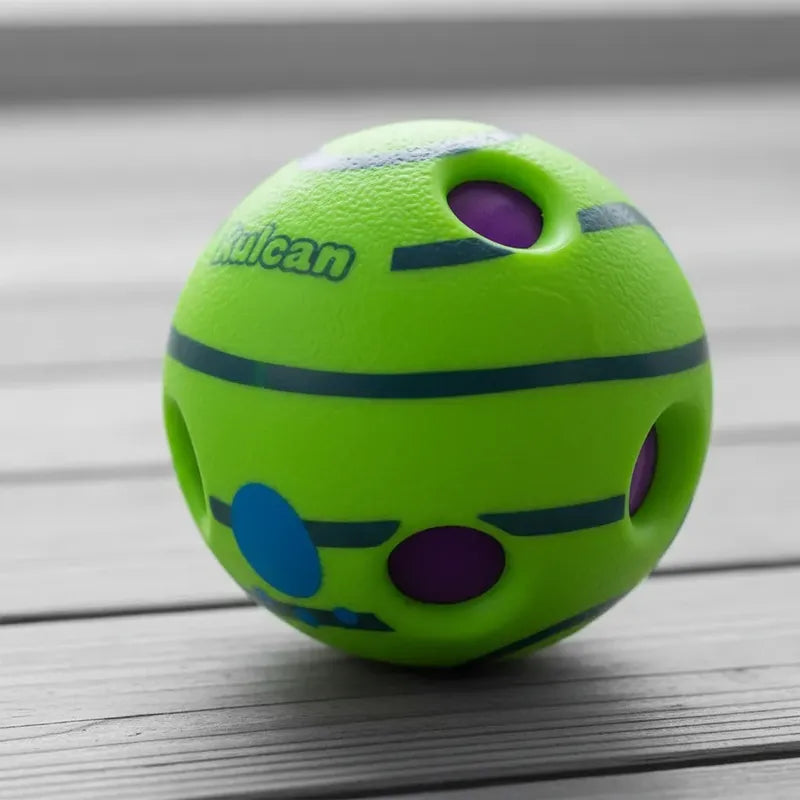 Juguete Para Perro Pelota Con Sonido 14 Cm Kulcan Verde Claro