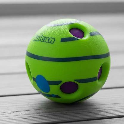 Juguete Para Perro Pelota Con Sonido 14 Cm Kulcan Verde Claro