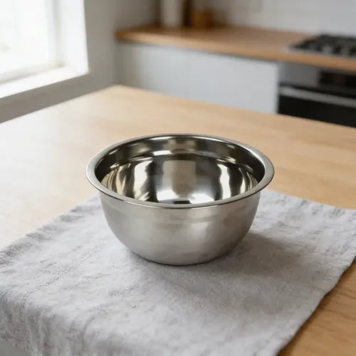 Bowl Profundo 20 Cm Acero Inoxidable Plateado