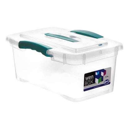 Caja Organizadora De 6 Litros Con Tapa Transparente