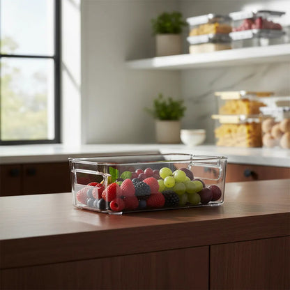 Caja Organizadora Para Refrigerador 8cmx31cmx16cm Transparente