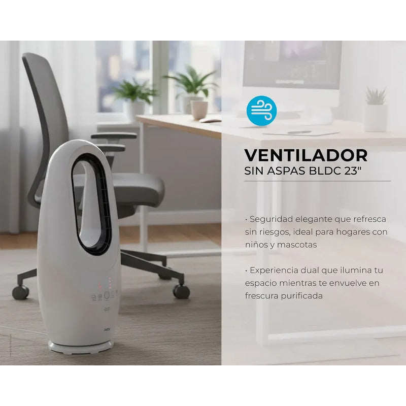 Ventilador Sin Aspas 40w Blanco 58 Cm 60 Blanco No Aplica 0