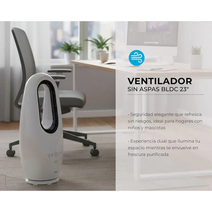 Ventilador Sin Aspas 40w Blanco 58 Cm 60 Blanco No Aplica 0