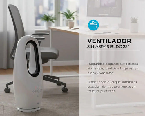 Ventilador Sin Aspas 40w Blanco 58 Cm 60 Blanco No Aplica 0