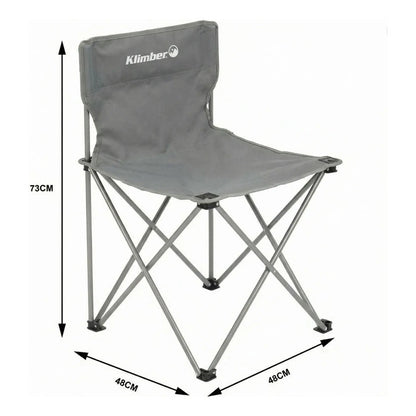 Silla Plegable 48x73x48 Cm Colores Surtidos Gris