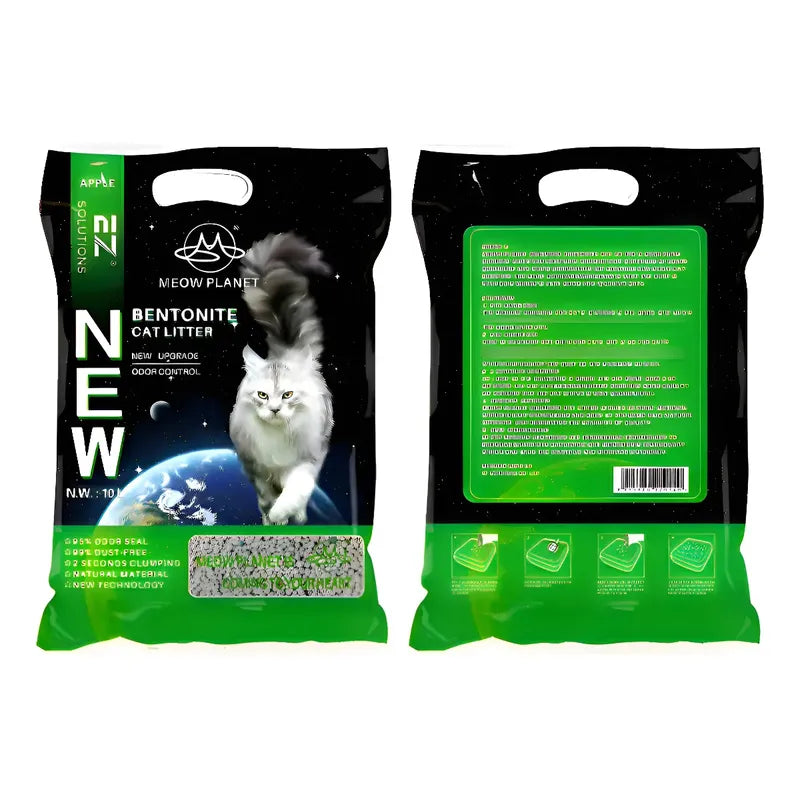 Arena Sanitaria Aglutinante Gato 16kg Bentonita Manzana
