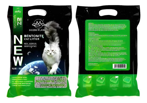 Arena Sanitaria Aglutinante Gato 16kg Bentonita Manzana