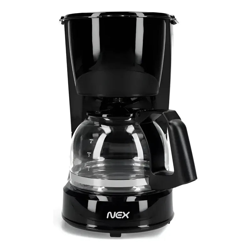 Cafetera Eléctrica Goteo 4 Tazas 650ml Automática Filtro Nex Negro