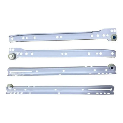 Pack 2 Corredera O Riel Blanco Para Cajón 45 Cm Blanco