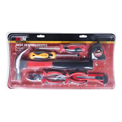 Set De Herramientas Manuales Red Line 7 Piezas Multi