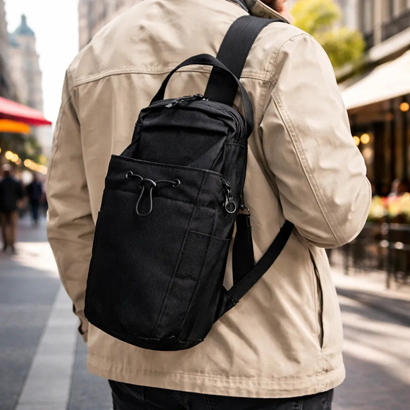 Bolso Magnético Para Gym Porta Botella-teléfono Negro