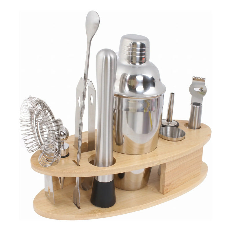 Coctelera Bartender Acero Inoxidable Profesional 550ml Acero Inoxidable/madera