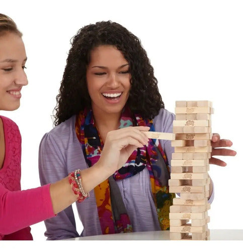 Juego De Mesa Jenga Clásico: Apila Bloques En Torre
