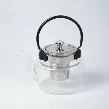 Tetera Infusor De Vidrio Té Infusor Acero Inoxidable 0,6 L Transparente