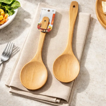 Cuchara de Bambu 31cmx8cm para Cocinar Utensilio de Madera Madera - imagen 2