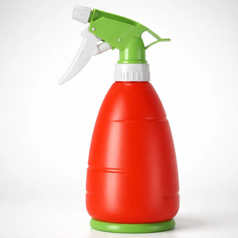 Botella Spray Plástico Con Dosificador 400ml Rojo