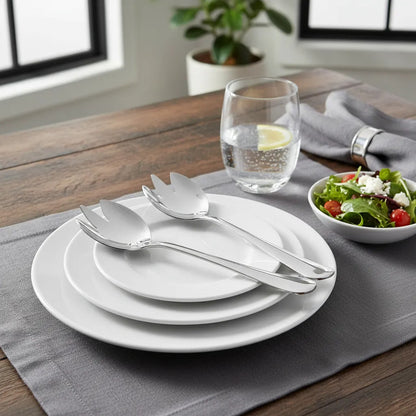 Pack De 2 Tenedores Para Ensalada De Acero Inoxidable Acero Inoxidable