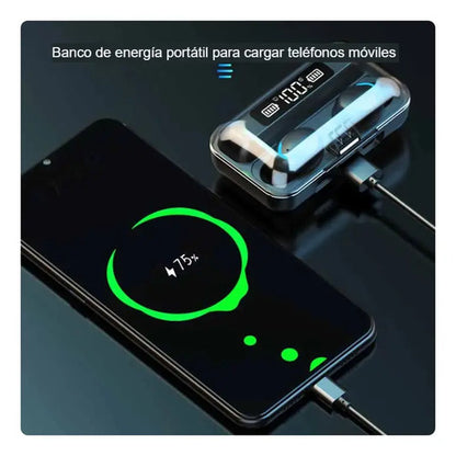 Auriculares Bluetooth F9-5 F9 Negro