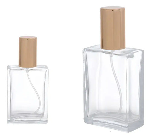 Pack 12 Botella Recargable Perfume Atomizador 50ml Vidrio Vidrio
