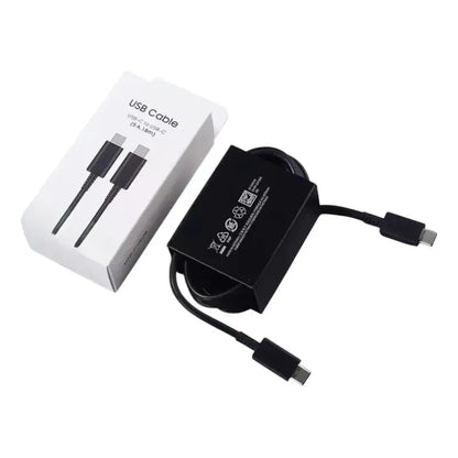 Cable Tipo C Para Carga Rápida, Para Samsung De 1 Mts Negro