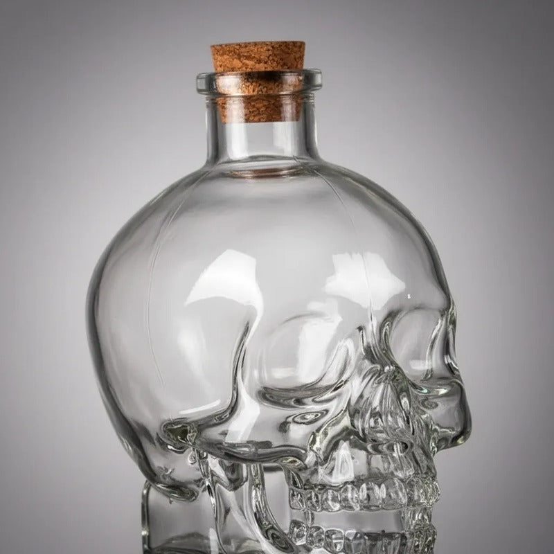 Pack 12 Botellas 180ml Diseño Calavera Generico Vidrio
