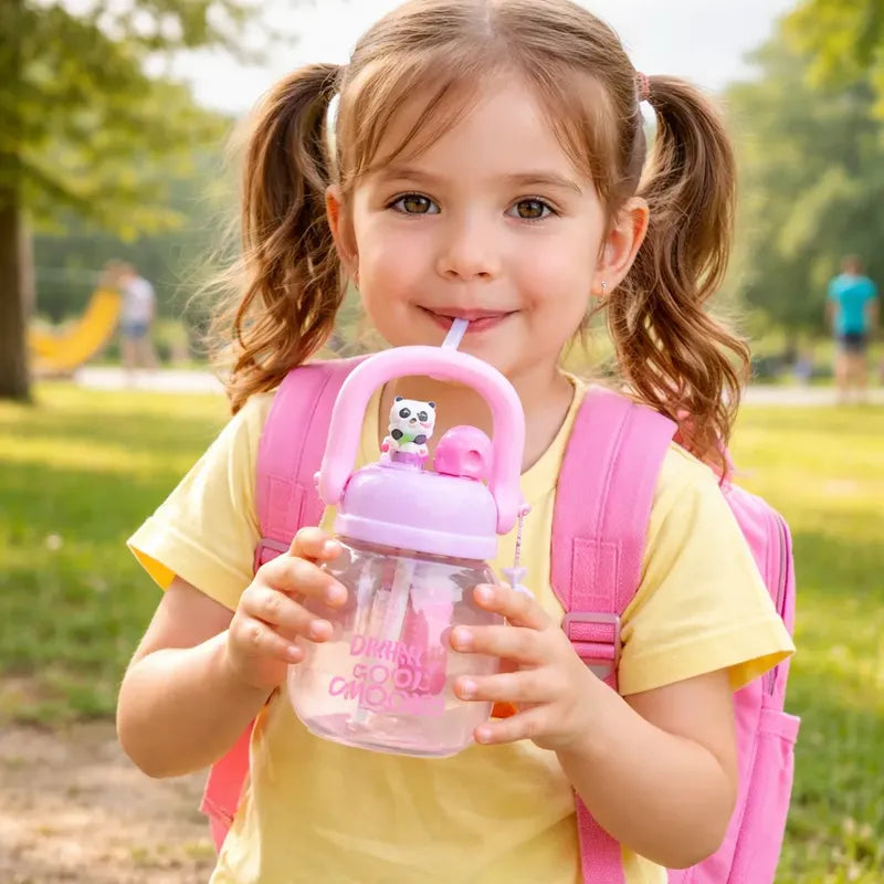 Botella De Agua De Plástico 800ml Para Niños Varios