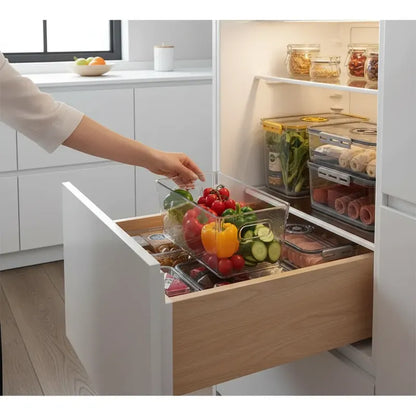 Caja Organizadora Para Refrigerador 11cmx23.5cmx13cm Transparente