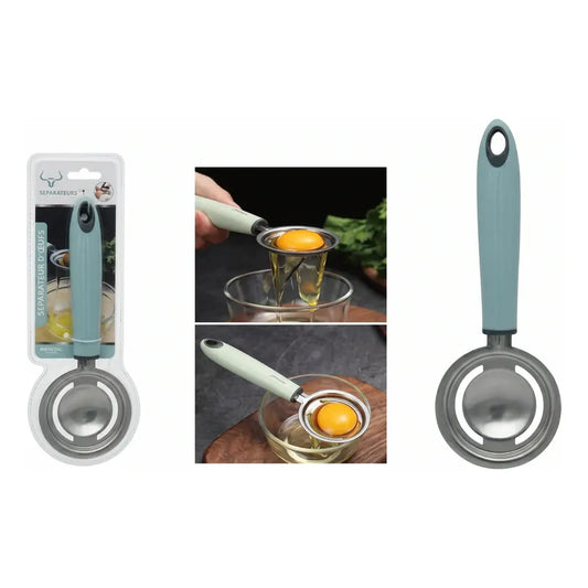 Separador de Huevos de Acero Inoxidable Verde Menta