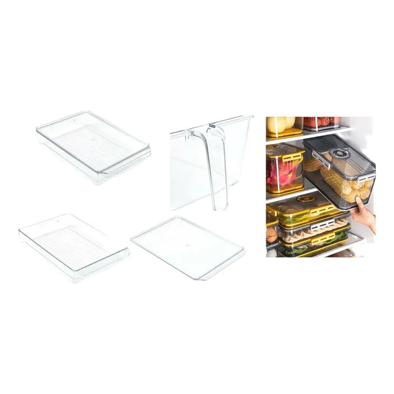 Caja Organizadora Para Refrigerador 9.5cmx28cmx30cm Transparente