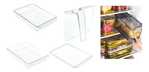 Caja Organizadora Para Refrigerador 9.5cmx28cmx30cm Transparente